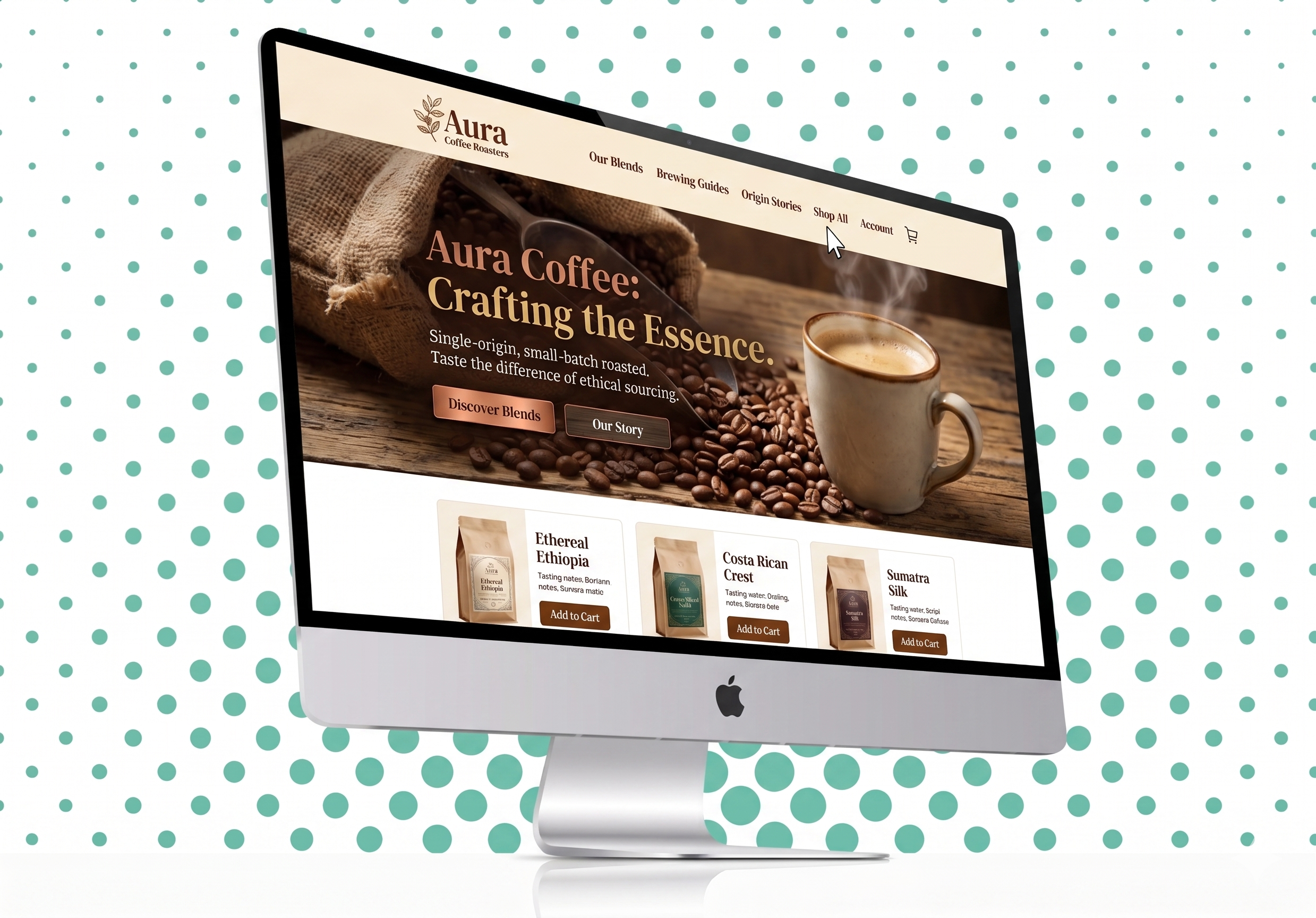 Business website planning desk